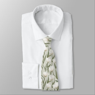 Bold Fathers Day Tulip Flower Neck Tie