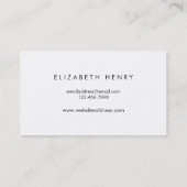 Bold Faux Gold Foil / Striped Business Cards (Back)
