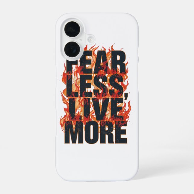 Bold Fiery Motivational Typography Iphone Case (Back)