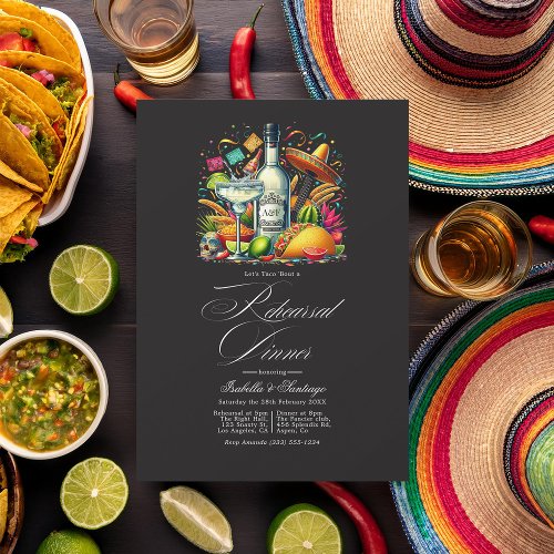 Bold Fiesta Lets Taco Bout a Rehearsal Dinner Invitation