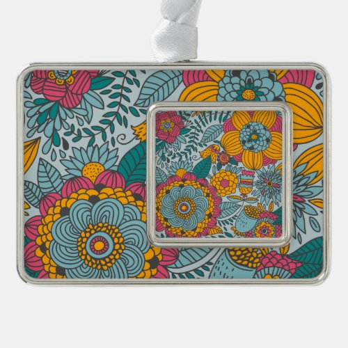 Bold Floral and Vines Ornament