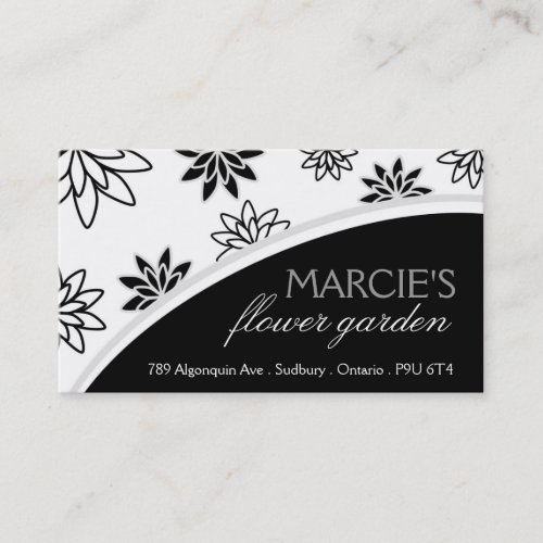 Bold Floral Business Card
