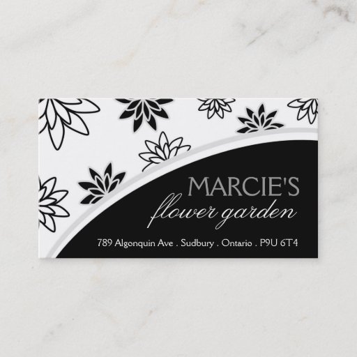 Customizable Bold Floral Business Card