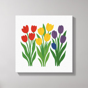 Bold Floral Design Tulip Wall Art