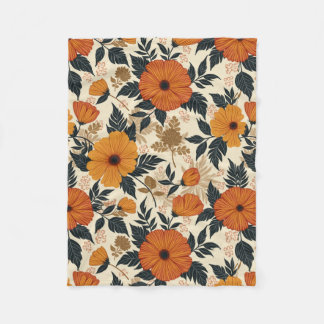 Bold Floral Geometry Blanket