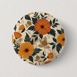 Bold Floral Geometry Buttons