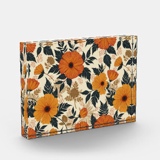 Bold Floral Geometry Horizontal Photoblock