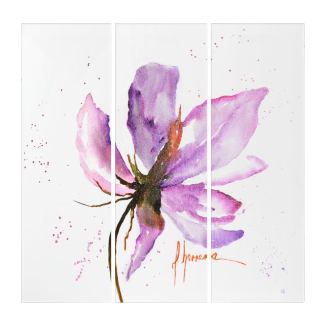 Bold Floral IV Triptych (Front)