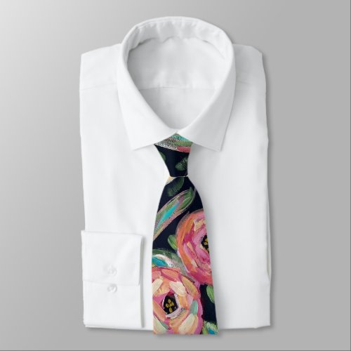 Bold Floral Neck Tie