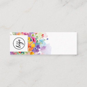 Bold Floral Perfume Tester Mini Business Card