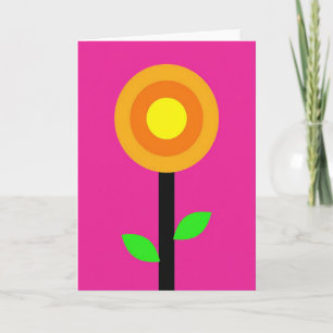 Bold Floral Pop Art Card