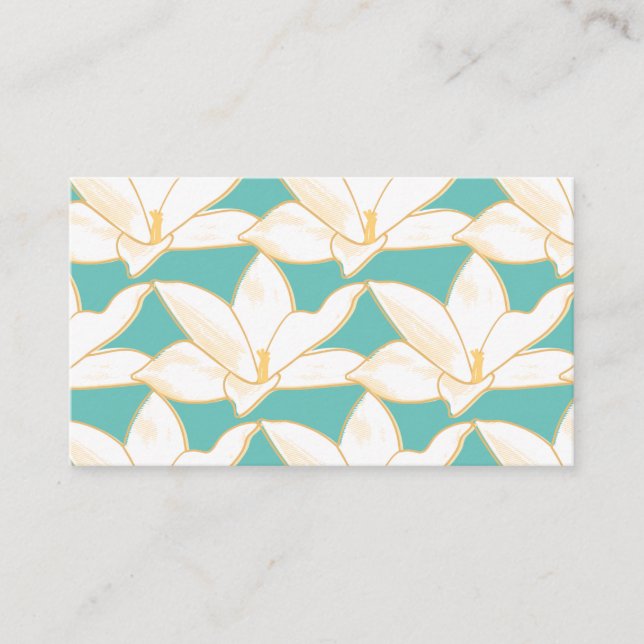 Bold Floral Thank you for Business Enclosure Card (Front)