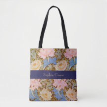 Bold Floral William Morris Design Add a Name