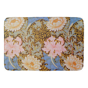 Bold Floral Wm Morris Design Bath Mat