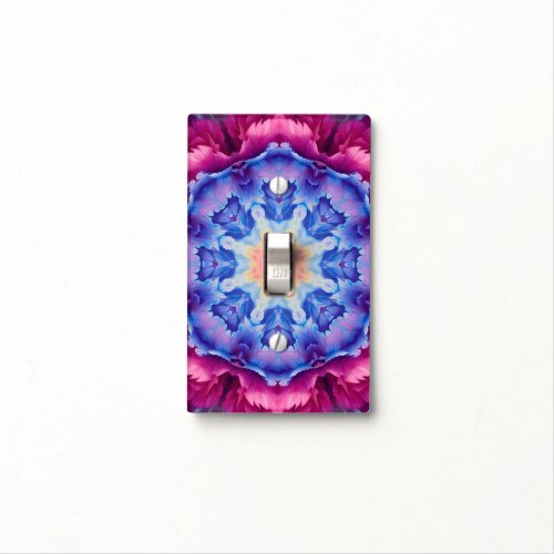 Bold Flower_Inspired Kaleidoscope Pattern Light Switch Cover