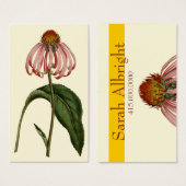Bold Flower Profile Card (Front & Back)