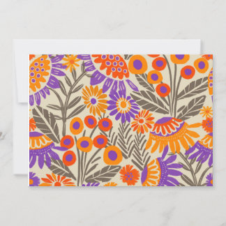 Bold Flower Tropical Design Invitation