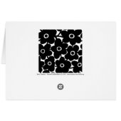 Bold Flowers - Black and White (Back Horizontal)