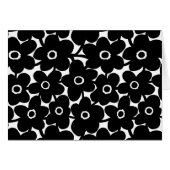 Bold Flowers - Black and White (Front Horizontal)