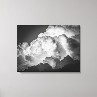 Bold Fluffy Clouds Canvas Art Print