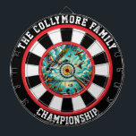 Bold Flying Ducks Target Design Dart Board<br><div class="desc">Bring the outdoors into your space with this circular design of ducks flying above the water,  highlighted by a bold target. Perfect for man caves or hunting lodges,  it combines the thrill of the hunt with the beauty of nature. This artwork makes a dynamic statement in any rustic setting.</div>