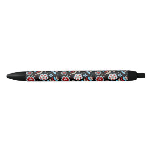 Bold Folk Floral Pattern Pen