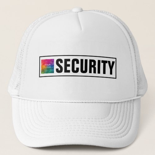 Bold Font Text Security Staff Crew Employee Team Trucker Hat