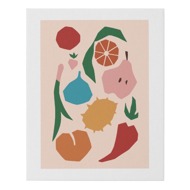 Bold Food Collage – Editable Wall Art (Front)