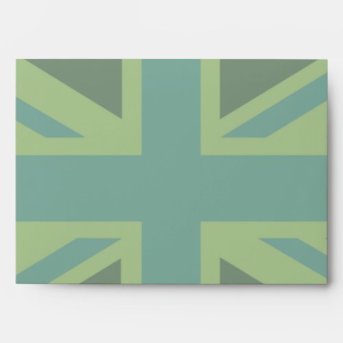 Bold Forest Green Union Jack Envelope