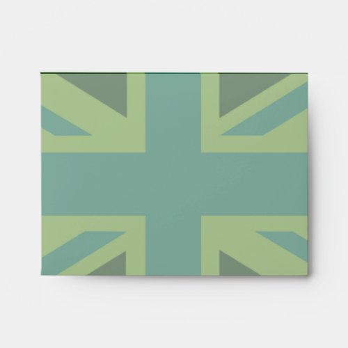 Bold Forest Green Union Jack Envelope