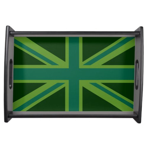 Bold Forest Green Union Jack Serving Tray