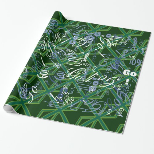 Bold Forest Green Union Jack Wrapping Paper