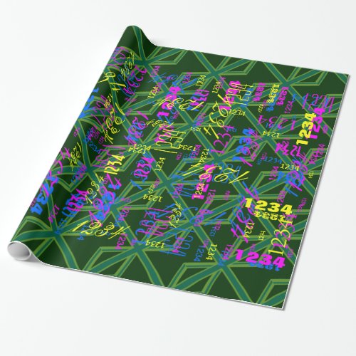 Bold Forest Green Union Jack Wrapping Paper