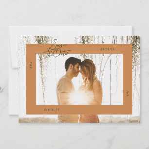 Bold Frame Save the Date card
