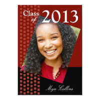 Bold Fresh Class of 2013 Grad Photo Party Invitation