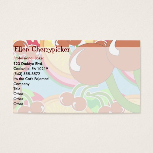 Bold Fruity Colorful Pattern Art Design (Front)