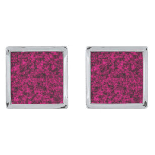 Bold Fuchsia Texture for Unapologetic Style Cufflinks