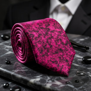 Bold Fuchsia Texture for Unapologetic Style Neck Tie