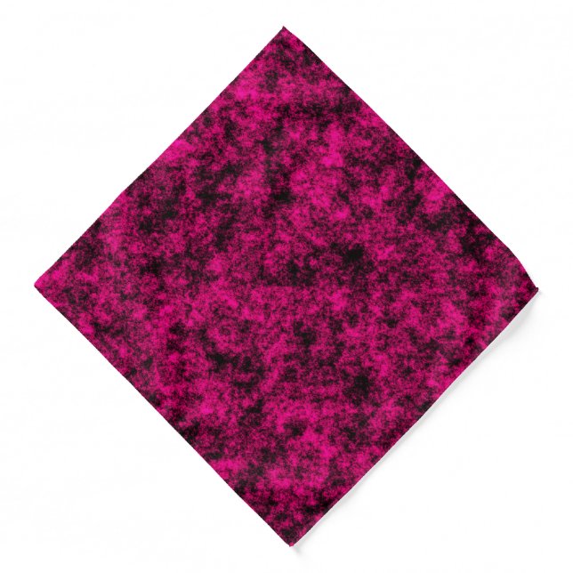 Bold Fuchsia Texture Pocket Square Bandana (Front)