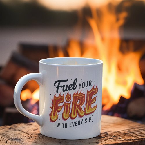 Bold Fuel Your Fire with Flames Mug