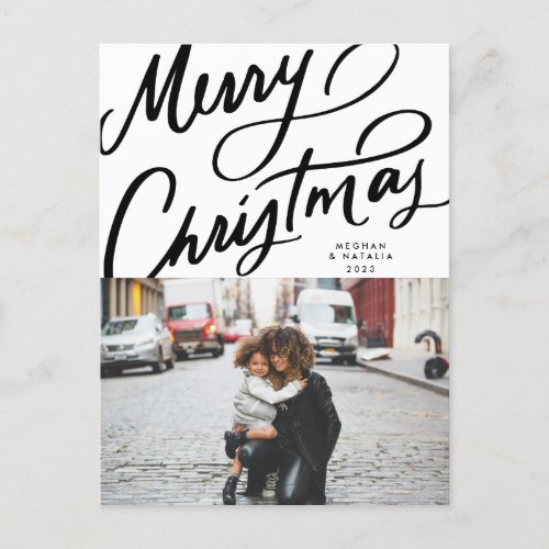 Bold Fun Hand Lettered Merry Christmas Holiday
