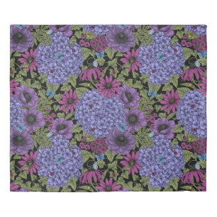 Bold garden florals duvet cover