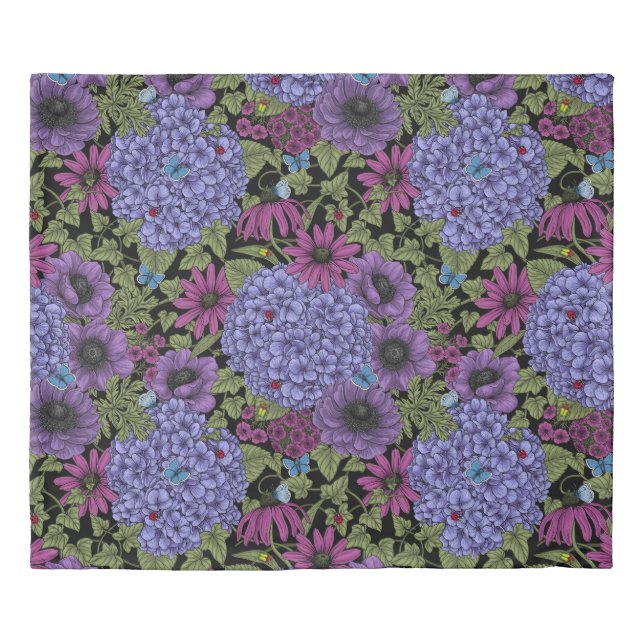 Bold garden florals duvet cover (Front)