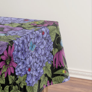 Bold garden florals tablecloth