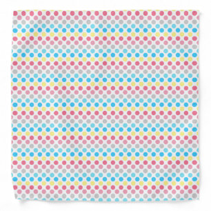 Bold Genderflux Pride Flag Colors Polkadots Bandana