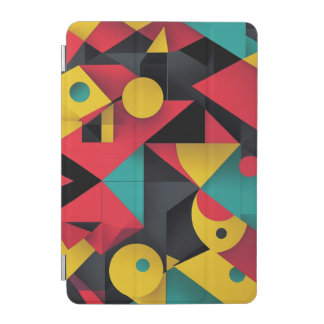 Bold Geometric Abstract Modern Art in Red iPad Mini Cover