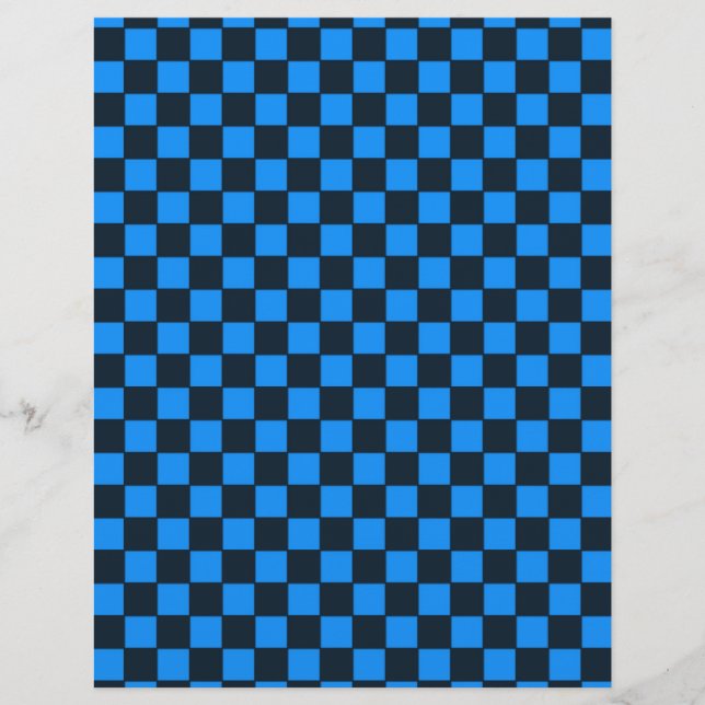 Bold Geometric Checkered Design Flyer (Front)