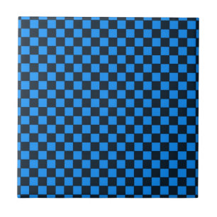 Bold Geometric Checkered Design Tile