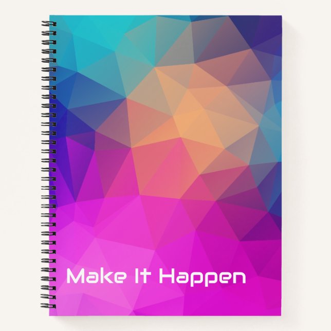 Bold Geometric Creative Journal & Modern Monogram  (Front)