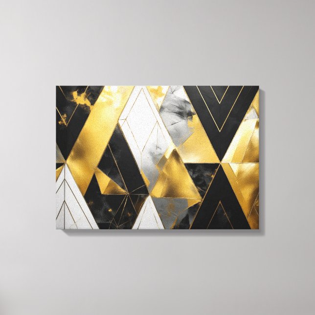 Bold Geometric Elegance Canvas Print (Front)